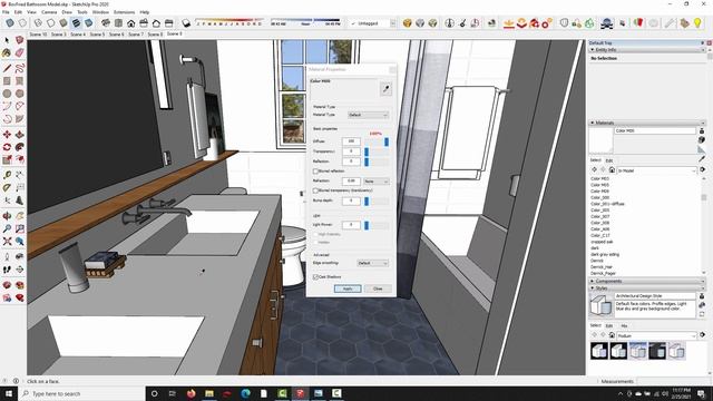 Rendering a small bathroom with SU Podium and SketchUp смотреть онлайн