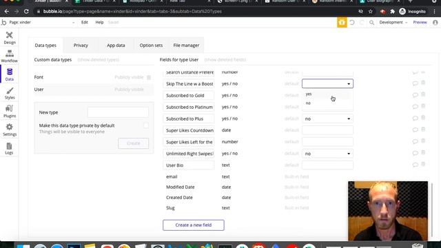 Build Tinder App Database - Bubble.io Tutorial смотреть онлайн