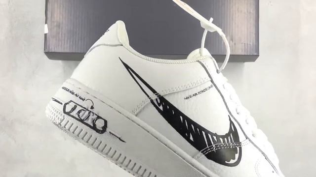 CW7581 101 Nike Air Force 1 Low Sketch Pack White Black смотреть онлайн