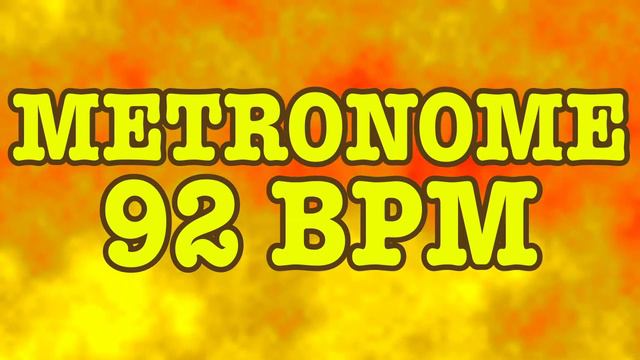 92 BPM Metronome - 10 Minute Metronome - 92BPM Click Track - 10 Minute Timer - Metrónomo 92 смотреть онлайн
