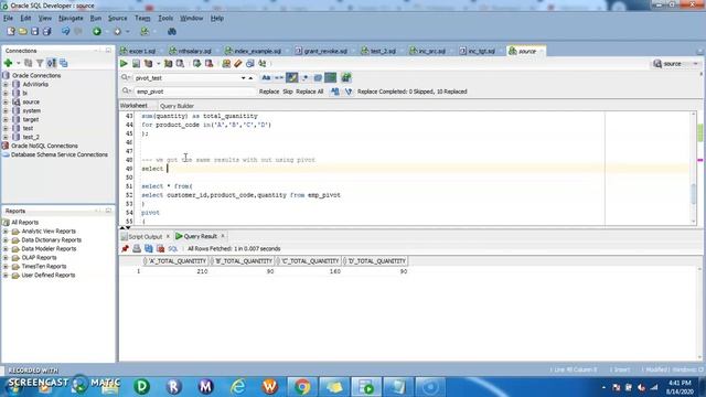 Orcale PIVOT Example - 10 смотреть онлайн