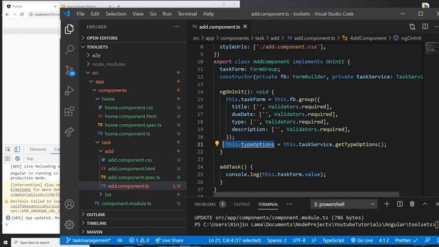 Angular & Spring Boot Task Mgt App (CRUD) - Part 10 Reactive Forms - Post Request to API смотреть онлайн