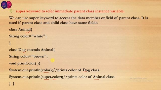 super keyword in Java( in English) I Inheritance Part-2 смотреть онлайн