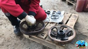 Замена колёс каретки ДТ 75