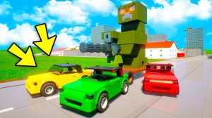 ОПАСНЫЙ ЛЕГО КРИПЕР С МИНИГАНОМ ПРОТИВ ТАЧЕК! ЛЕГО МАЙНКРАФТ В БРИК РИГС (Brick Rigs)