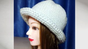 Модная теплая шляпка