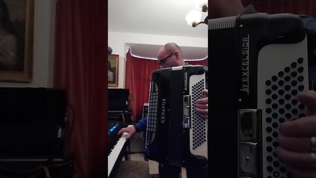 Mozart's Horn Concerto (short version) on Midi Accordion and Yamaha Genos смотреть онлайн