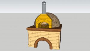 Помпейская печь своими руками, размеры, свод в разрезе