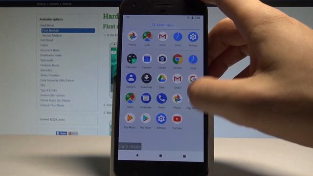 How to Enter Safe Mode on GOOGLE Pixel XL - Exit Safe Mode |HardReset.Info смотреть онлайн