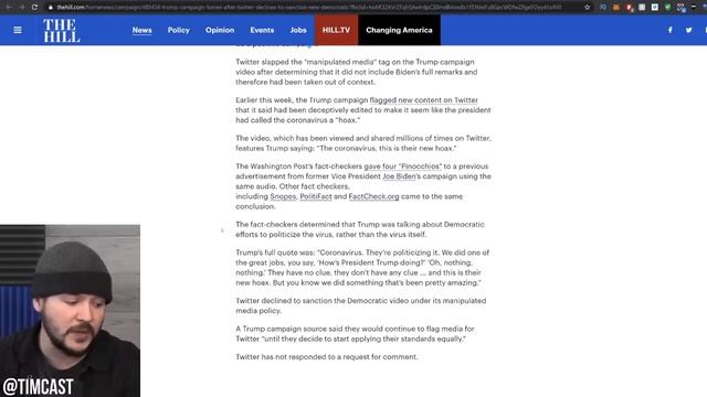 Twitter REFUSES To Flag Democrat Smear AGAIN And MSNBC Is Lying About Trump, not surprising смотреть онлайн