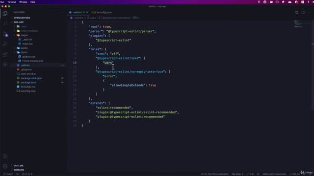 006 Настройка eslint смотреть онлайн