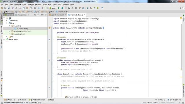 Android studio tutorial - SWIPE SCREEN to open another activity in android. Hidden touch trick 2019 смотреть онлайн