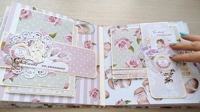Альбом ручной работы 20_20см на 70 фото.Очень нежный!Скрапбукинг.mp4 смотреть онлайн