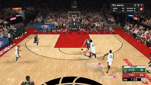 RUBY THON MAKER THE GAME BREAKER! 7FT SPEED BOOSTING CENTER! NBA 2k19 MyTEAM GAMEPLAY! смотреть онлайн