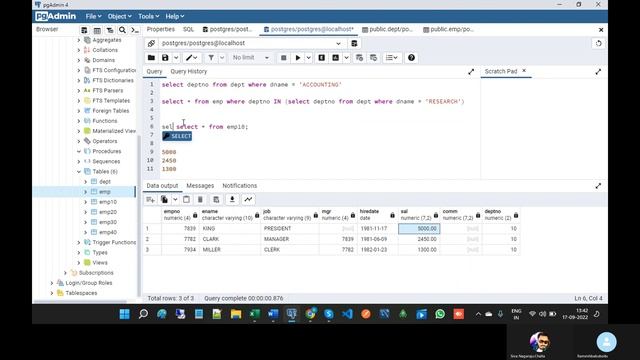 Part 16 Subquery Operators in PostgreSQL смотреть онлайн