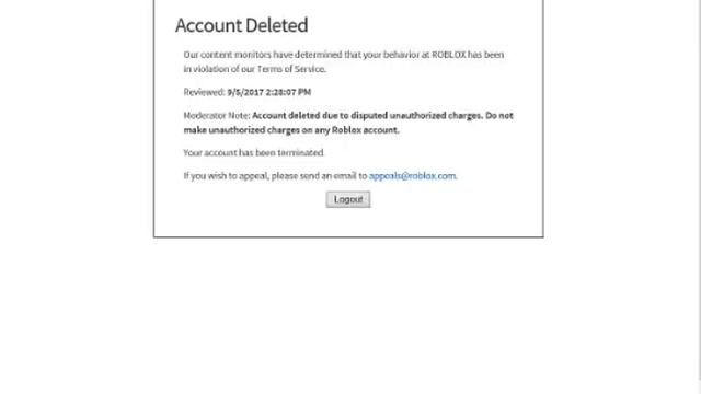MY ROBLOX ACCOUNT GOT DISABLED ( WTF ROBLOX D: ) смотреть онлайн
