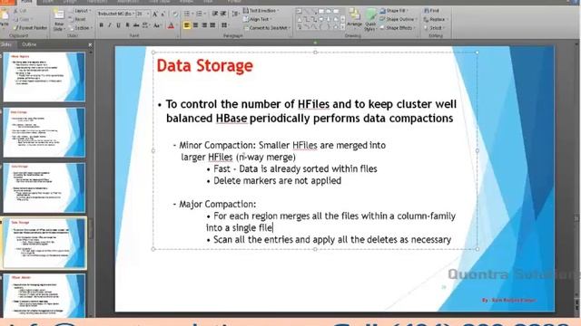 Hadoop H-Base Architecture Online training by quontra solutions смотреть онлайн
