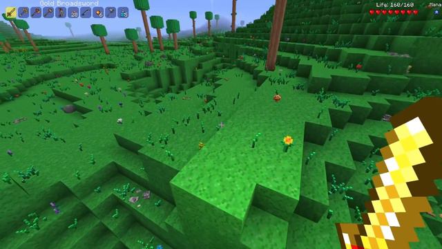 Running Insanely Fast in Minecraft's Terraria Mod! смотреть онлайн