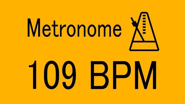 109 BPM METRONOME FOR TRAINING MUSICAL INSTRUMENT / 楽器練習用 メトロノーム / practice смотреть онлайн