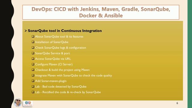 DevOps: CICD with Jenkins, Maven, Gradle, SonarQube, Nexus, Jfrog, Docker, Ansible смотреть онлайн
