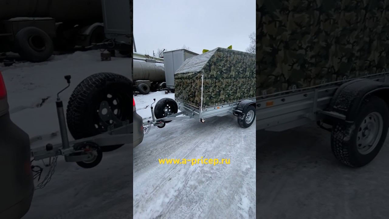 Прицеп для снегохода и охоты купить МЗСА 817717 АРИВА Уфа Казань Челны Чебоксары Ижевск #мзса#прицеп смотреть онлайн