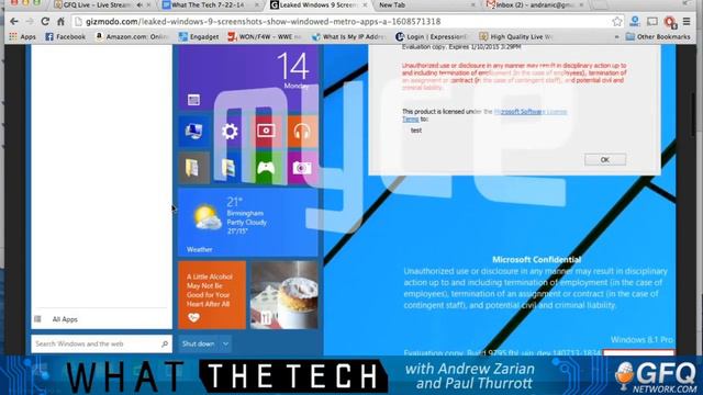 Windows 9 Leaked Screen Shots Debunked смотреть онлайн