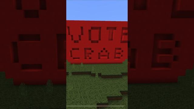 VOTE CRAB (fight in comments) #minecraft #redstone смотреть онлайн