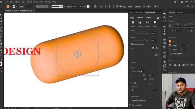 Illustrator 3D and Materials | Adobe Illustrator Course in Hindi смотреть онлайн
