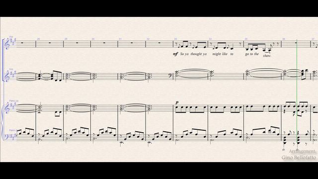 In the flesh - Pink Floyd 🎹 piano tutoral + sheet music смотреть онлайн