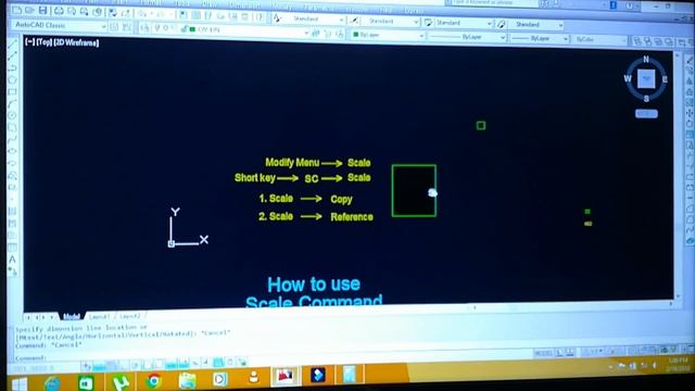 SCALE Command in AUTOCAD II Hindi/Urdu Tutorial смотреть онлайн