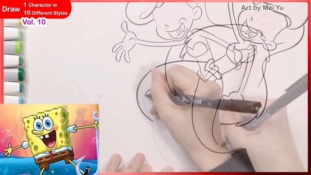 Draw Ariel in 10 Art Styles Swap Challenge | 10 Art Styles Challenge | With Puddi Panda by Mei Yu смотреть онлайн