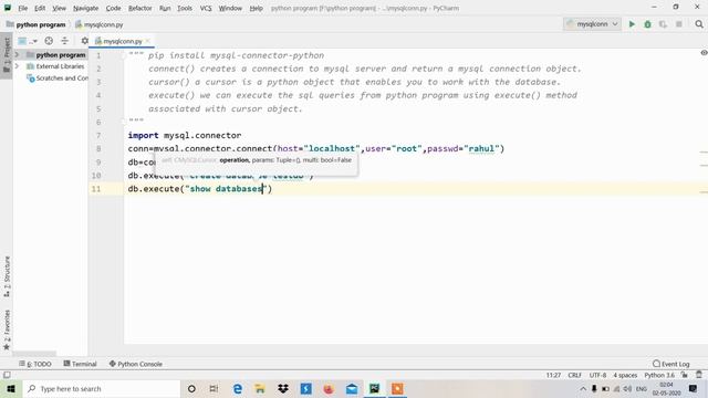 How to Connect Python with MySQL Database | Database Connectivity | Python Database Connection смотреть онлайн