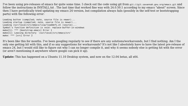 Compiling Emacs24 from git source (2 Solutions!!) смотреть онлайн