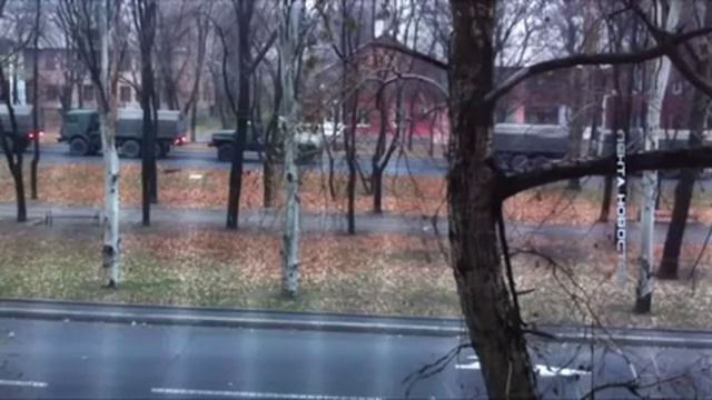 Донецк колонна Военной техники из РФ 01.11.14 смотреть онлайн