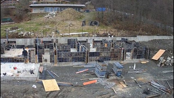 Timelapse строительства дома за 2 минуты