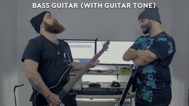 9 String Guitar VS Bass Guitar - Andrew Baena смотреть онлайн