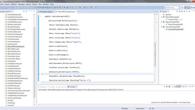 Curso Java Componentes Swing. Menús emergentes. Vídeo 109 смотреть онлайн