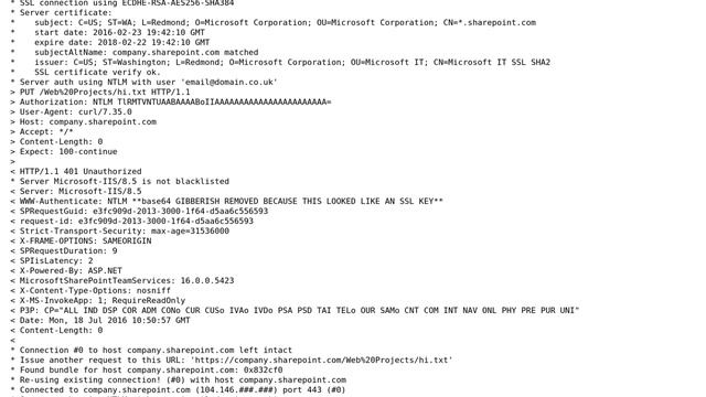 Sharepoint: Using Linux Shell Scripting To Upload A Document To SharePoint