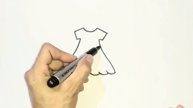Рисуем рубашку для детей Draw a shirt for children смотреть онлайн