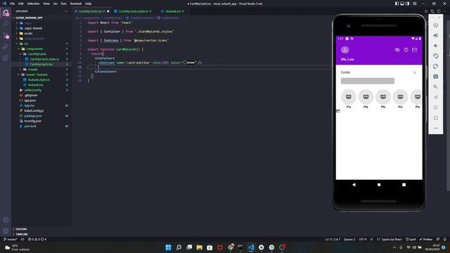 Clonando interface do Nubank com React Native #4 смотреть онлайн