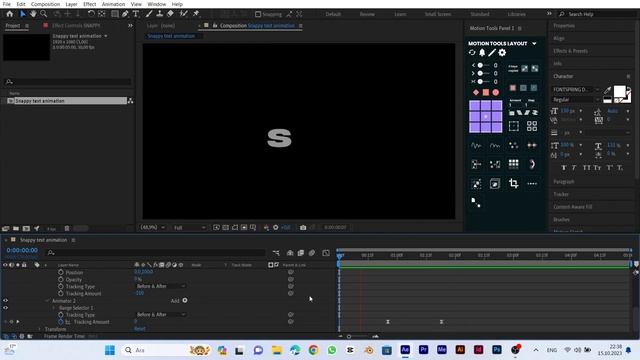 Snappy Text Animation Tutorial in After Effects No Plugin смотреть онлайн