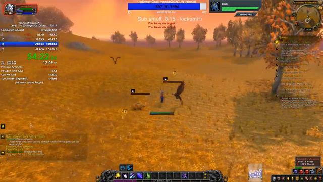 WoW Speed Lvling: 1-20 W/No Heirlooms - 1:49:37