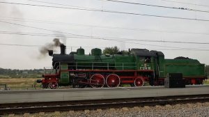 Красивое видео про советские паровозы с парада паровозов / Гудок паровозов! Субтитры