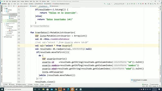 Base de datos Sqlite Dispositivos Móviles en Kotlin смотреть онлайн