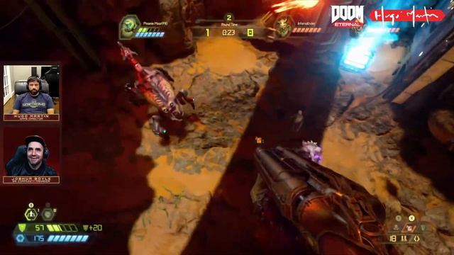 DOOM Eternal: Hugo Martin's Game Director Playthrough - Ch.25 BATTLEMODE Hugo vs Chat смотреть онлайн