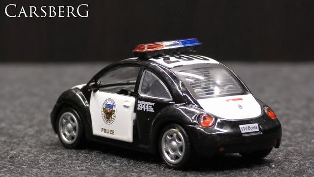 291. Volkswagen Beetle Police Department USA - 1/43 Amercom смотреть онлайн