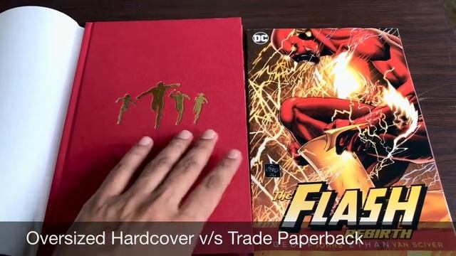 Oversized Hardcover vs Trade Paperback Flash Rebirth Comic/Graphic Novel Edition Comparison смотреть онлайн