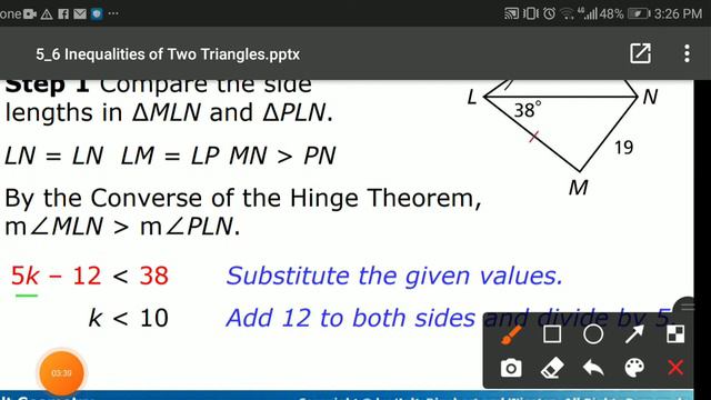 Math G9 Inequalities in Two Triangles prt2 смотреть онлайн