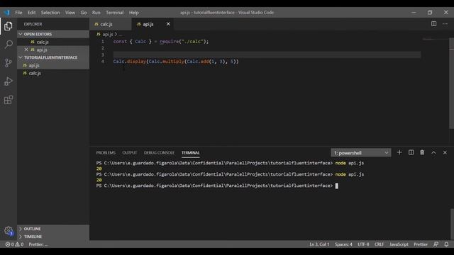 Como crear metodos en cadena o fluent interfaces con javascript смотреть онлайн
