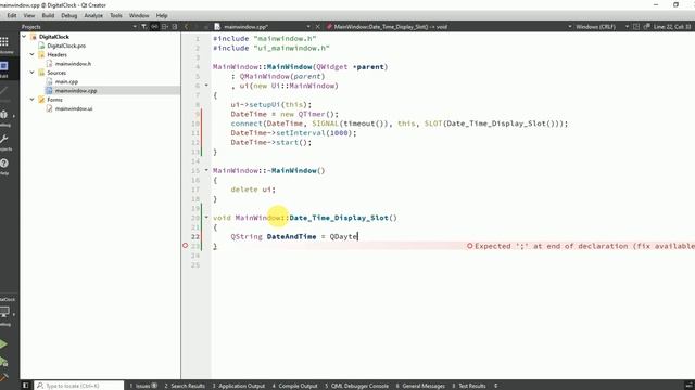 Qt Digital Clock | Design And Develop Attractive Digital Clock | Qt C++ | Qt Creator | Qt Tutorial смотреть онлайн